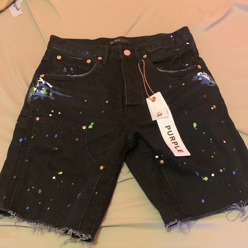 Purple brand jean shorts